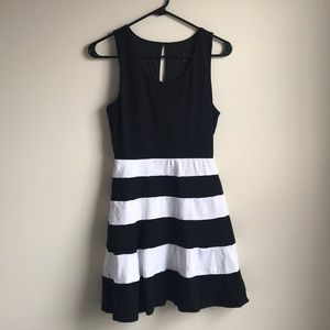 Black + White Express Dress